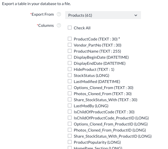 ExportingTables2