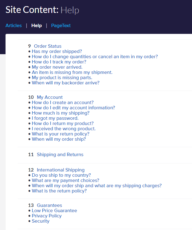 Help Articles