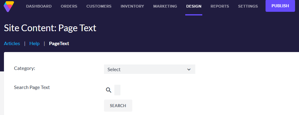Page Text menu Page Text menu