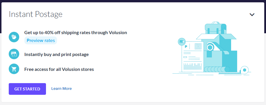 Instant Postage in an Order