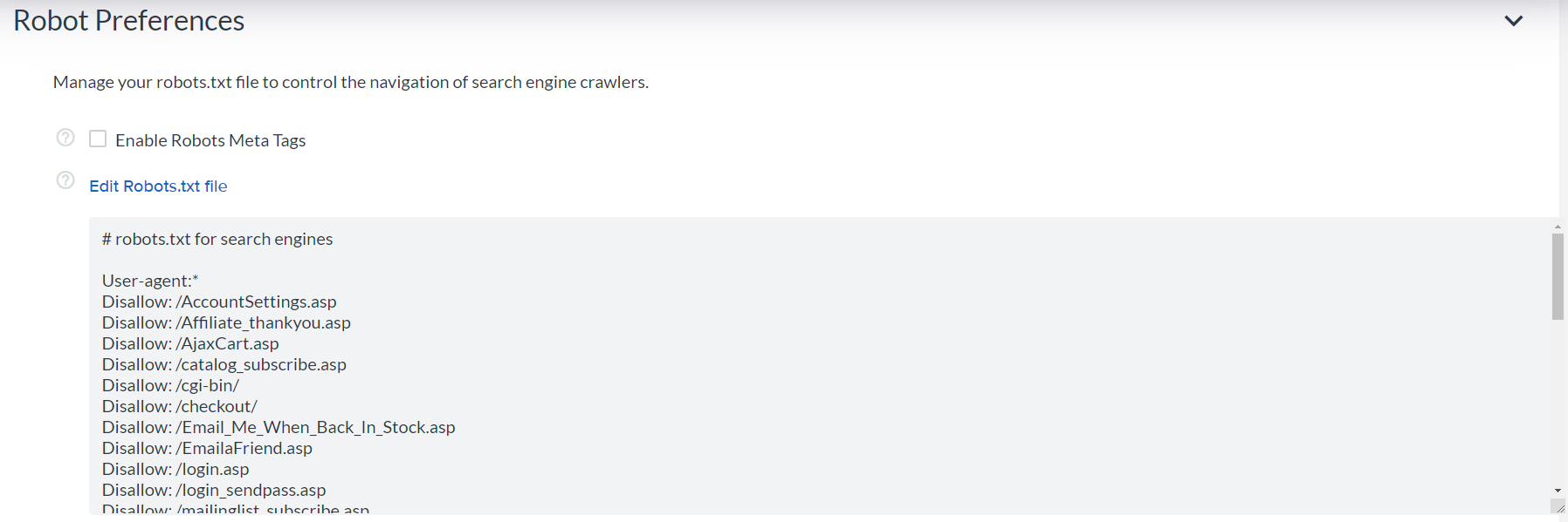 Robots Meta Tags User-Agent