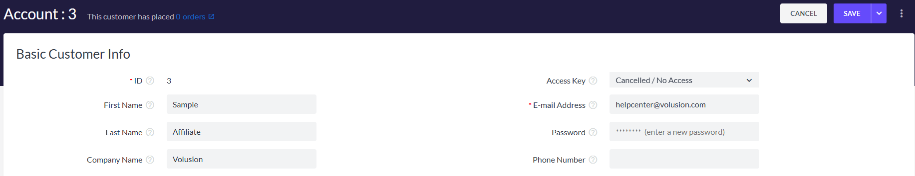 Cancelling an affiliate account Cancelling an affiliate account